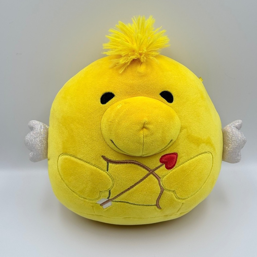 Squishmallows‎ Peanuts Woodstock Cupid Valentine Glitter Wings 8" Plush
